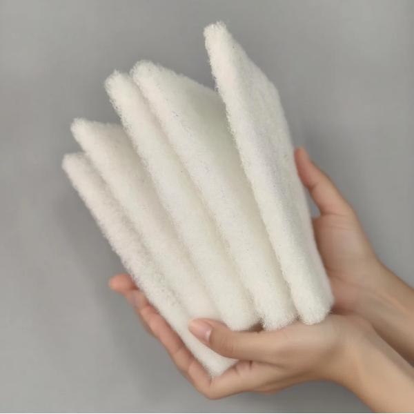 Super-Soft Scouring Pad For Cleaning Stainless Steel Surfaces Kitchen Pot Sink Bathroom Shower Sponge