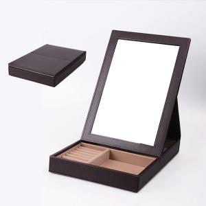 Wholesale Handmade Luxury Jewelry Display Box With Mirror Inside Custom Logo / Size from china suppliers