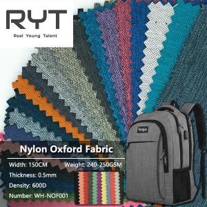 Wholesale PU Woven Cationic Dyed Polyester Waterproof Durable Fabric 100% Nylon For Backpack from china suppliers