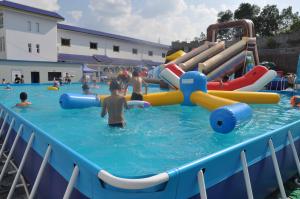 Wholesale Rectangle Metal Frame Paddling Pool 0.9mm PVC Tarpaulin For Water Park from china suppliers