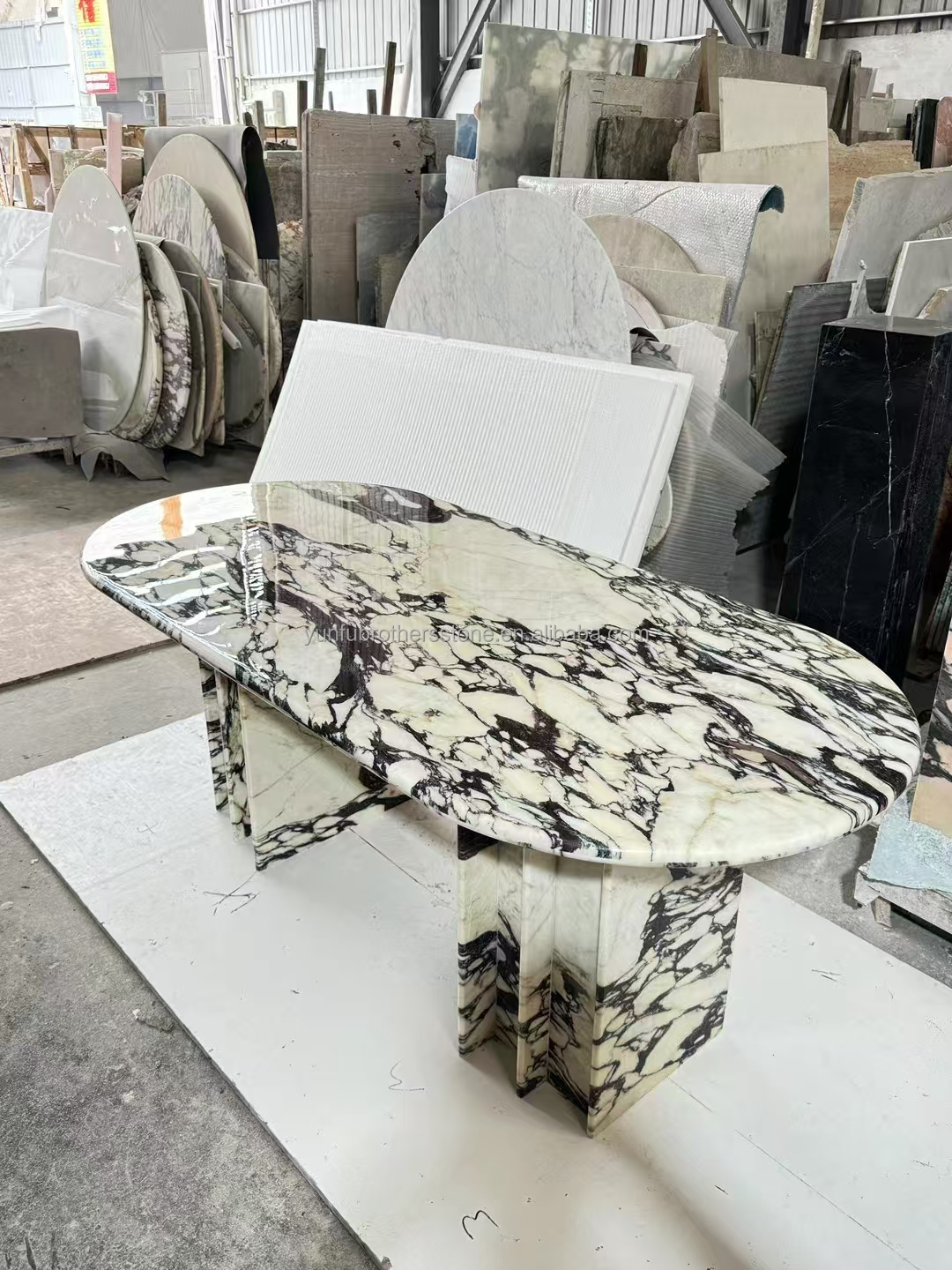 Modern Purple Calacatta Viola Marble Slabs for Villa Kitchen Countertops in Hotel