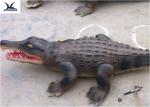 Aquarium Life Size Animatronic Animals Artificial Alligator Waterproof Statues