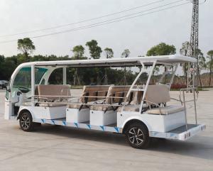 Wholesale 17 Seats Electric Shuttle Car For Square Electric Car Tour Steel Structure Plus FRP from china suppliers