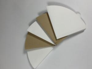 China Biodegradable Coffee Drawing Paper V Cone Shaped For V60 Filters 50g/Sqm on sale