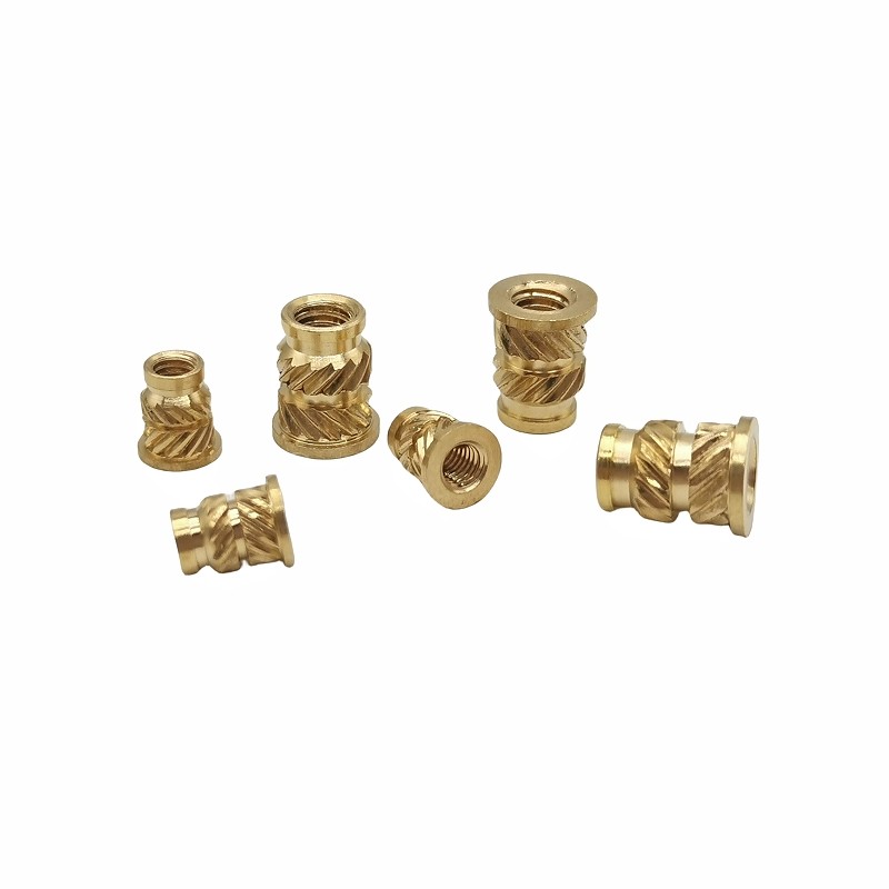 Non Standard Injection Molding Of Copper Nuts With Double Diagonal Soil Eight Copper Nuts For Embossed Inlay Parts