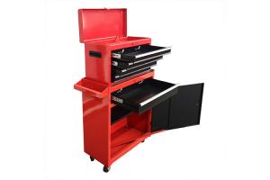 Wholesale Large 26 Inch Wide Rolling Tool Chest Cabinet Combo Bottom Roller With Red Black Door from china suppliers