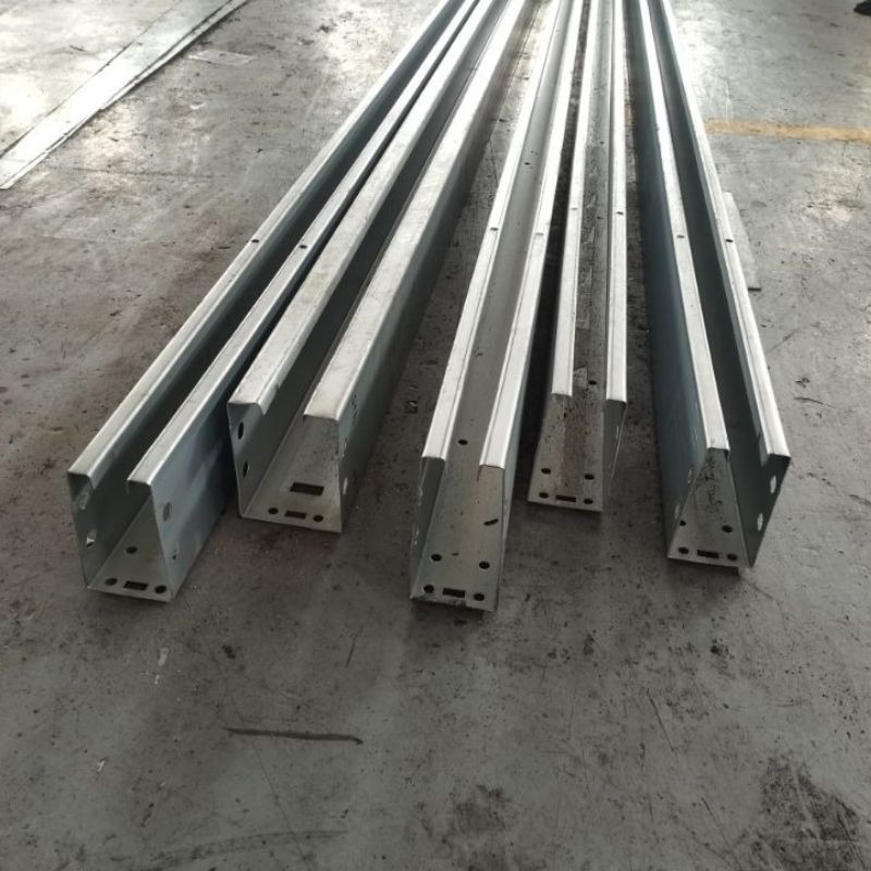 1.2-2.6mm Thickness Solar Strut Channel Forming Machine 150-180mm Width Adjustable Punching Press