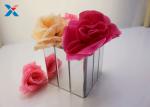High Grade Clear Acrylic Box Display Cases , Mirror Acrylic Boxes For Flowers