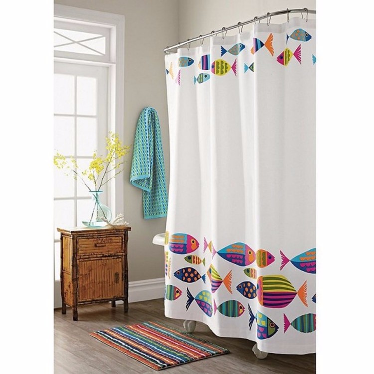 Mildew Resistant PEVA Stylish Waterproof Shower Curtain , Clear Plastic Shower Curtains