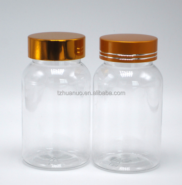 120ml Wide Mouth Flip Top Cap PET Bottle for Customized Pill Bottle Supplement Container