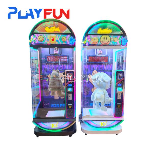 2025 New Playfun Coin Operated 10 Seconds Challenge Scissors Prize Cut Fun Game Machine for Game Centre