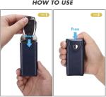 Blue Signal Blocking Pouch PU Leather Material Men Women Use RFID Technology