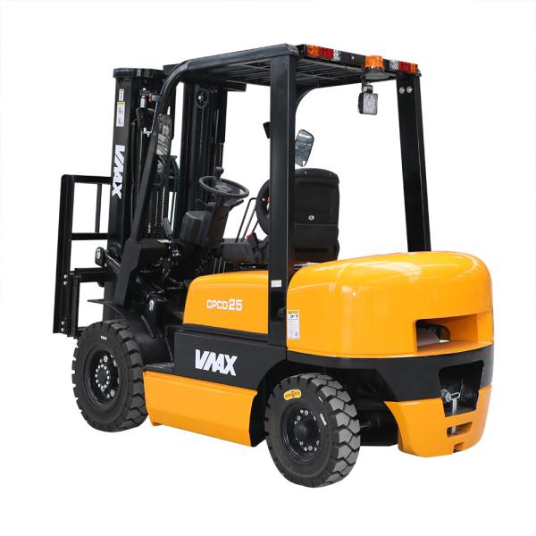 Warehouse Diesel Powered Forklift Load Capacity 2.5 Ton Max Lifting Height