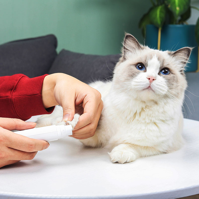 Rechargeable Automatic Cat Nail Trimmer White Small Dog Nail Clippers