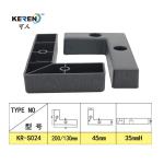 KR-S024 Black L Shaped Furniture Legs For Sofa Left And Right High Stability