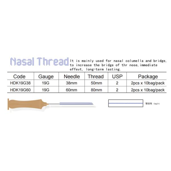Korea Cog 3D Thread PDO Thread Lifting For Face Sterile Packaging