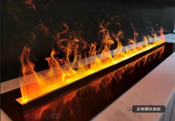 Brown Electric Fireplace With Added Moisture Humidifier And Overheating