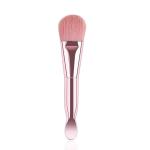 Double Use Nylon Silicone Facial Mask Applicator Makeup Brush White Vegan Face