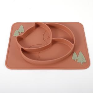 Wholesale Animal Design Toddler Silicone Plates Foldable Bowl Multi-Colored from china suppliers