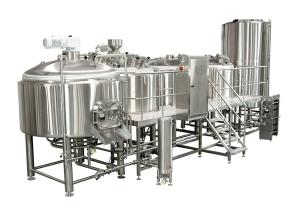 Wholesale Electric Heating 4 Vessel Brewhouse 3000L Industrial Beer Plant With PLC Control from china suppliers