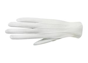 Wholesale 100% Cotton Material White Military Parade Gloves 180gsm Fabric Weight from china suppliers