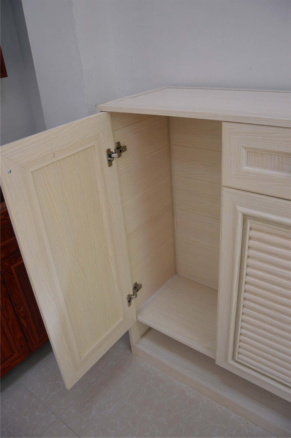 Home Living Room Aluminum Shoe Cabinet Optional Color Durable