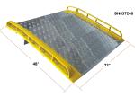 Unassembled Aluminum Dock Plate With Aluminum Curbs 6 Feet Wide 4 Feet Long