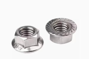 Wholesale M12 M16 Stainless steel Hexagon Flange Nuts B7 B16 A325 A307 Metal hex Flange nuts from china suppliers