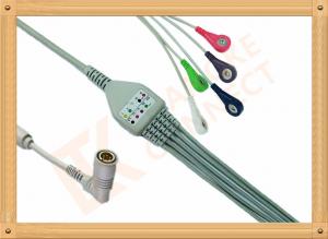 Colin BP88 BP306 6 Pin Snap AHA ECG Patient Cable Customizable