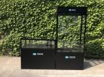High Quality Aluminum Folding Display Showcase Counter with display TOP,Storage