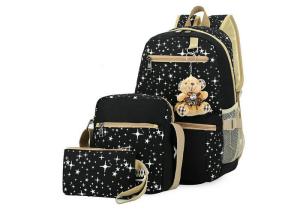 Wholesale Star Printing Trendy School Backpacks , Teenage Girl's Rucksack School Bag from china suppliers