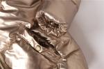 Kids Coats, Children's Coats, Metalic Shinny material, Coral Fur Lining