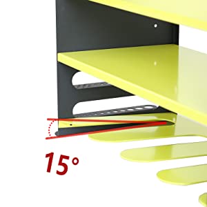 2 Layer Pegboard Power Tool Organizer for Garage Workshop Wall Mount Carbon Steel Material