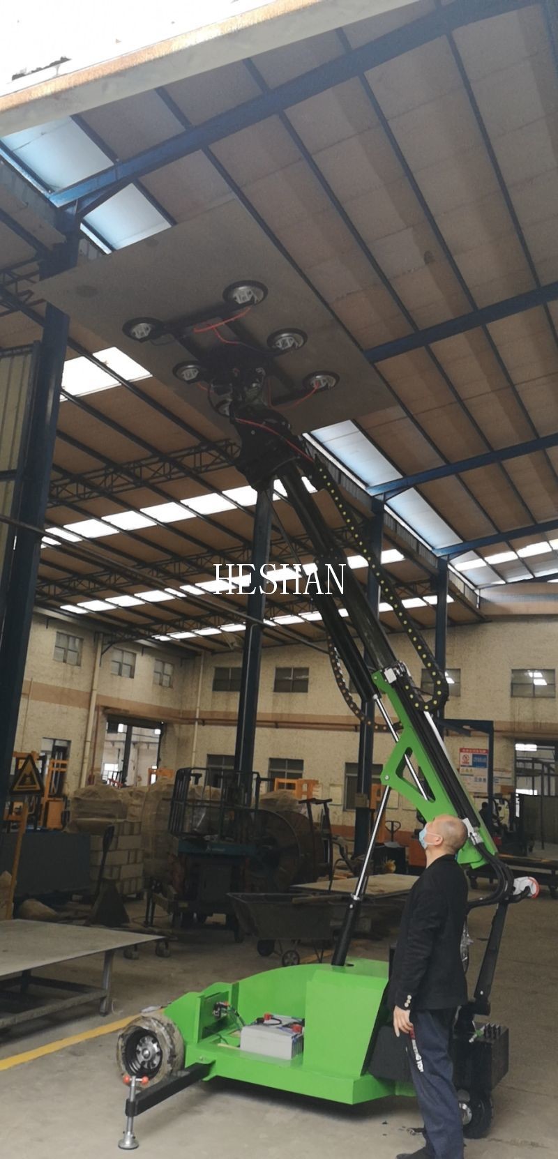 Auto Rotary Positioning Vacuum Glass Lifter 800kg Glass Lifting Crane
