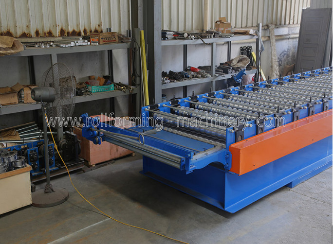 0.45mm Roof Panel Forming Machine With Manual Decoiler