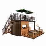 Aluminum Alloy Windows Prefabricated Container Houses for Shops and Stores at
