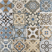 Colorful Modern 24"X24" Size Bathroom Ceramic Tile