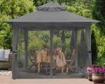 Pop Up Gazebo Mosquito Nettings, Outdoor Canopy Shelter Garden Lawn Backyard,