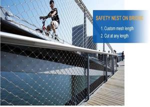 Wholesale Sus 316 1.5mm Steel Wire Rope Mesh 300x300mm Hole from china suppliers