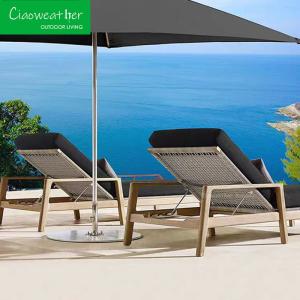 Wholesale Outdoor Pool Teak Sun Lounge Chair Modern Design for Hotel Restaurant Banquet Home and Coffee from china suppliers