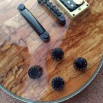 Custom Shop Wooden Solid spalted tree wood Electric Guitar Top Musical