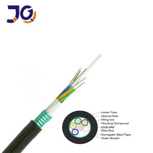 Wholesale Fiber Optic Cable Manufacturer GYTS GYFTS G652D Fiber Outdoor Armored Fiber Cable 96 Core from china suppliers