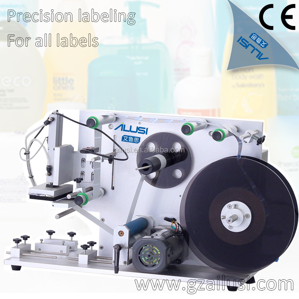 50Hz Cosmetics Round And Flat Bottle Labeling Machine 0-40 Bot / Min Semi Automatic