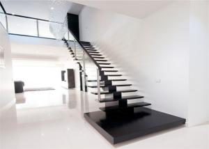 Wholesale Solid Wood Steps Straight Flight Staircase Humanized Design Free Sample , Diy Fitting from china suppliers