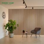 Customized Natural Oak Wood Slat Acoustic Panels 260*52mm Thickness 15mm