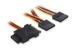 Wholesale SATA POWER CABLE 15PIN TO 2 Ports SATA+4PIN Molex for computer from china suppliers