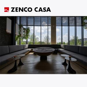 Wholesale Hotel Leisure Furniture Fixed Multi Person Sofa Wabi Sabi Style Wooden Pillar Coffee Table from china suppliers