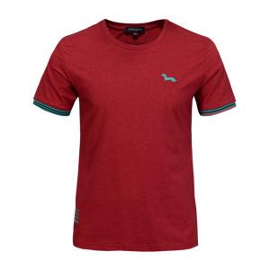 Wholesale Customizable dropship embroidery t shirt men,plain round neck logo t-shirt from china suppliers
