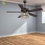 American Style Ceiling Fan With Light Five-leaf Industrial Style 110V Ceiling