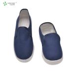 Unisex gender anti static safety cleanroom PU canvas shoes working esd safety